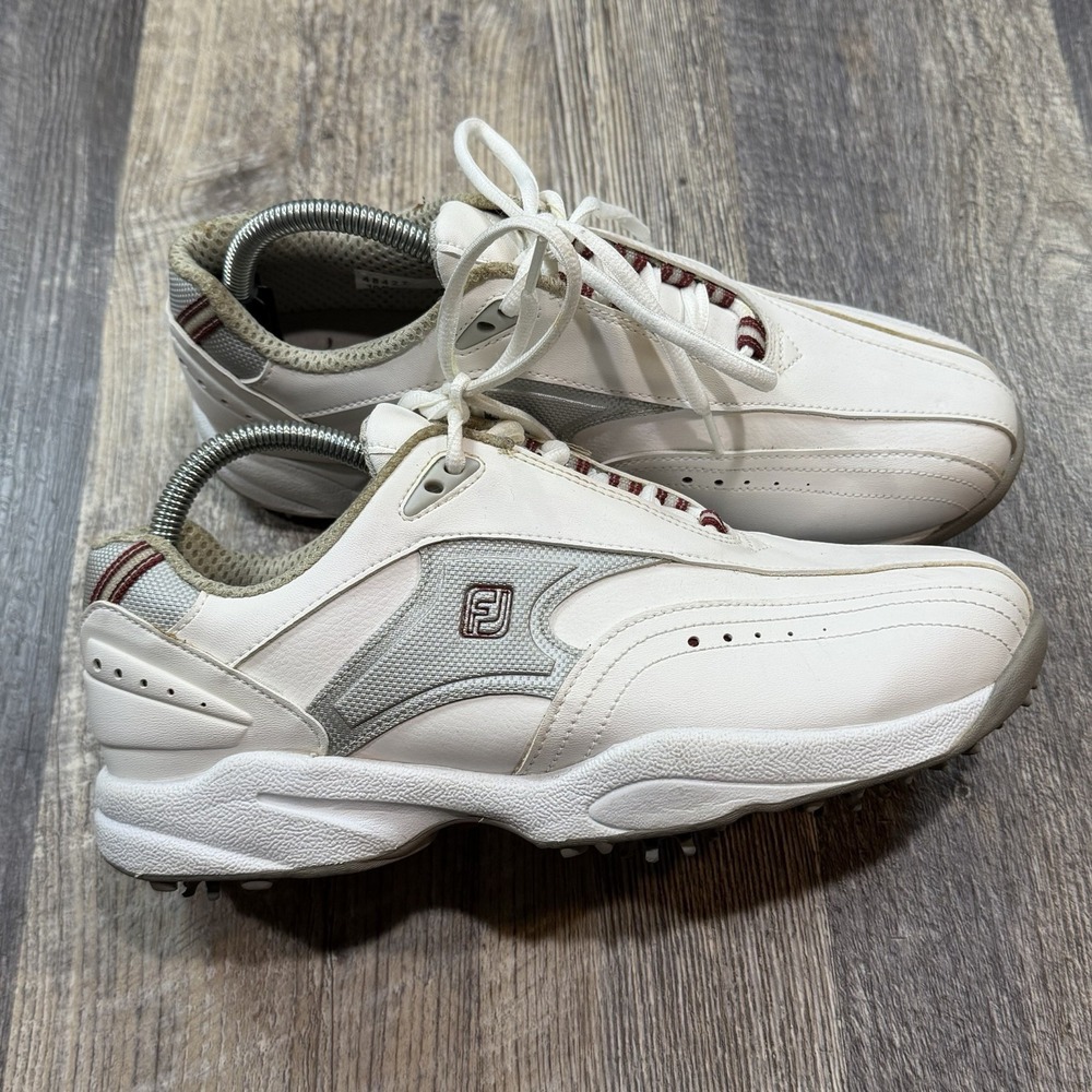 FootJoy GreenJoys Women's Golf Shoes White Gray Soft Spikes Size 10 Medium 48427